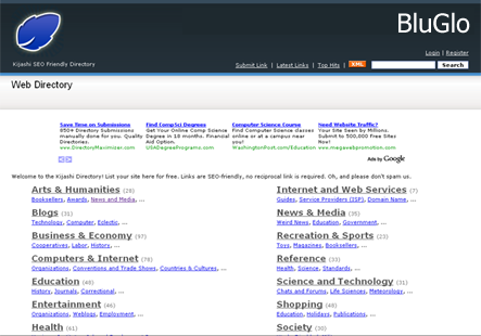 Free PHPLD Theme BluGlo